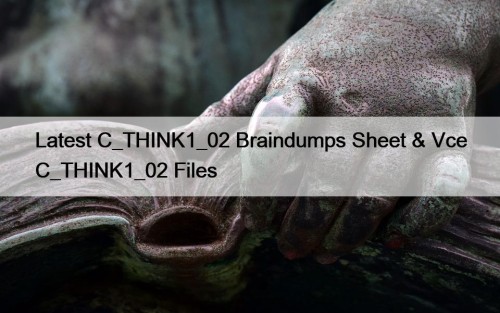 Latest C_THINK1_02 Braindumps Sheet & Vce C_THINK1_02 Files